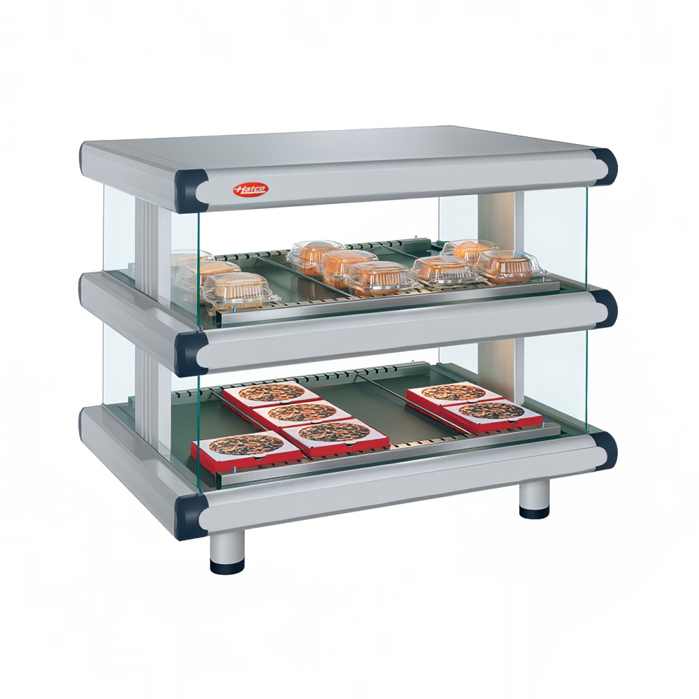042-GR2SDH30D208 36 1/4" Self Service Countertop Heated Display Shelf - (2) Shelves, 120/208...