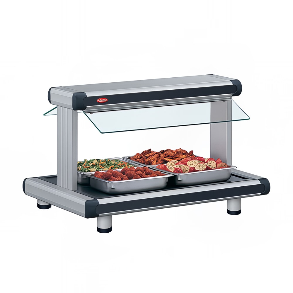 042-GR2BW30120 37 1/8" Buffet Warmer w/ 2 Sneeze Guards & Lights, 120v
