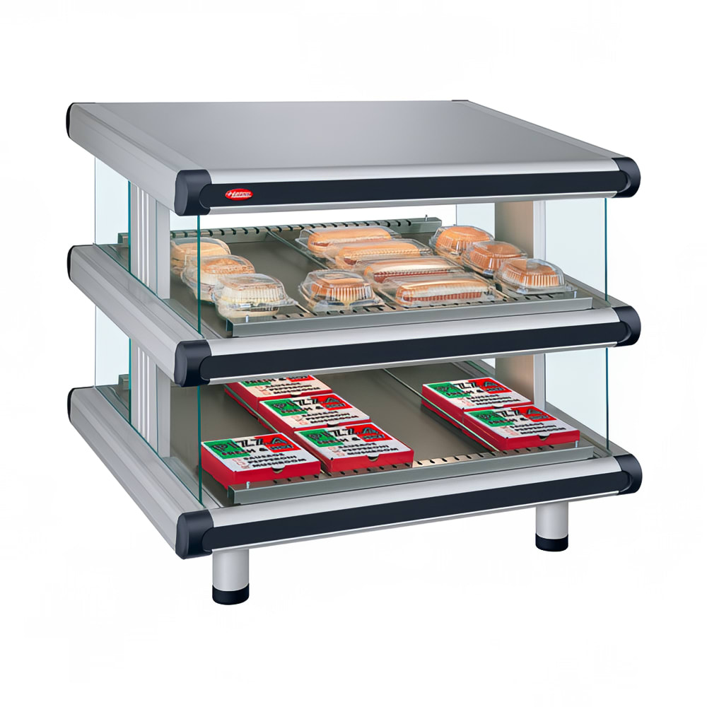 042-GR2SDS42D208 48 1/4" Self Service Countertop Heated Display Shelf - (2) Shelves, 120/208...