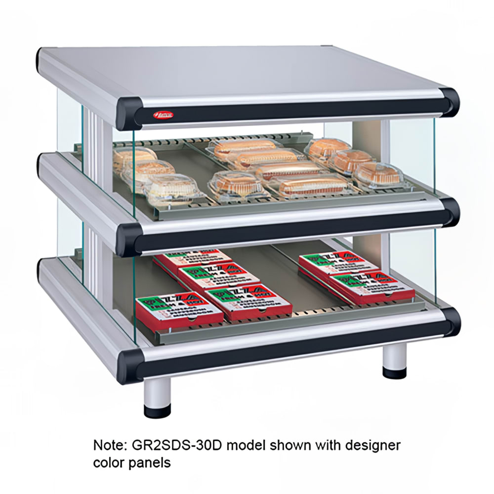 042-GR2SDS54D240 60 1/4" Self Service Countertop Heated Display Shelf - (2) Shelves, 240v/1p...