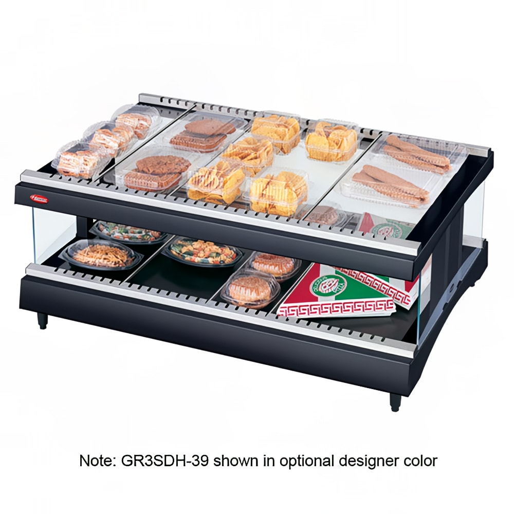 042-GR3SDH33 33 9/50" Self Service Countertop Heated Display Shelf - (2) Shelves, 120v
