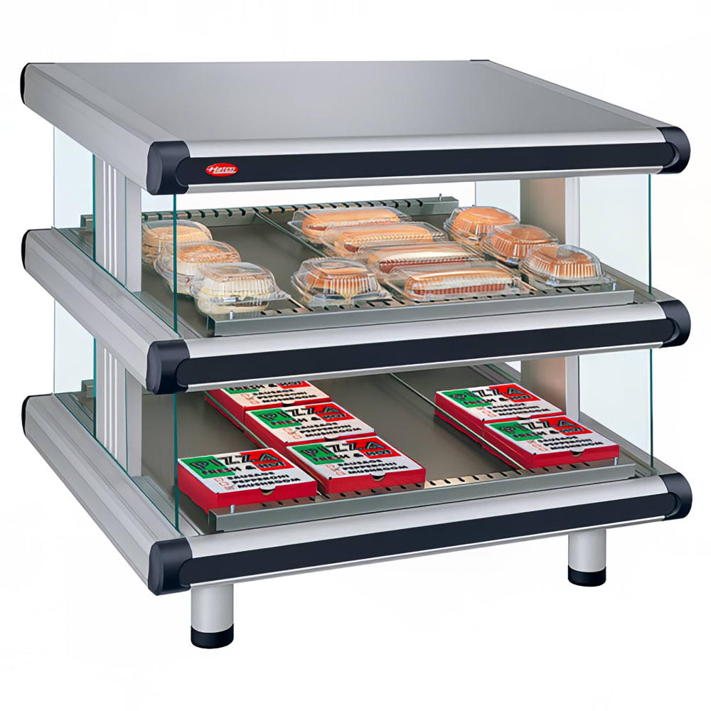 042-GR2SDS42D240 48 1/4" Self Service Countertop Heated Display Shelf - (2) Shelves, 120/240...