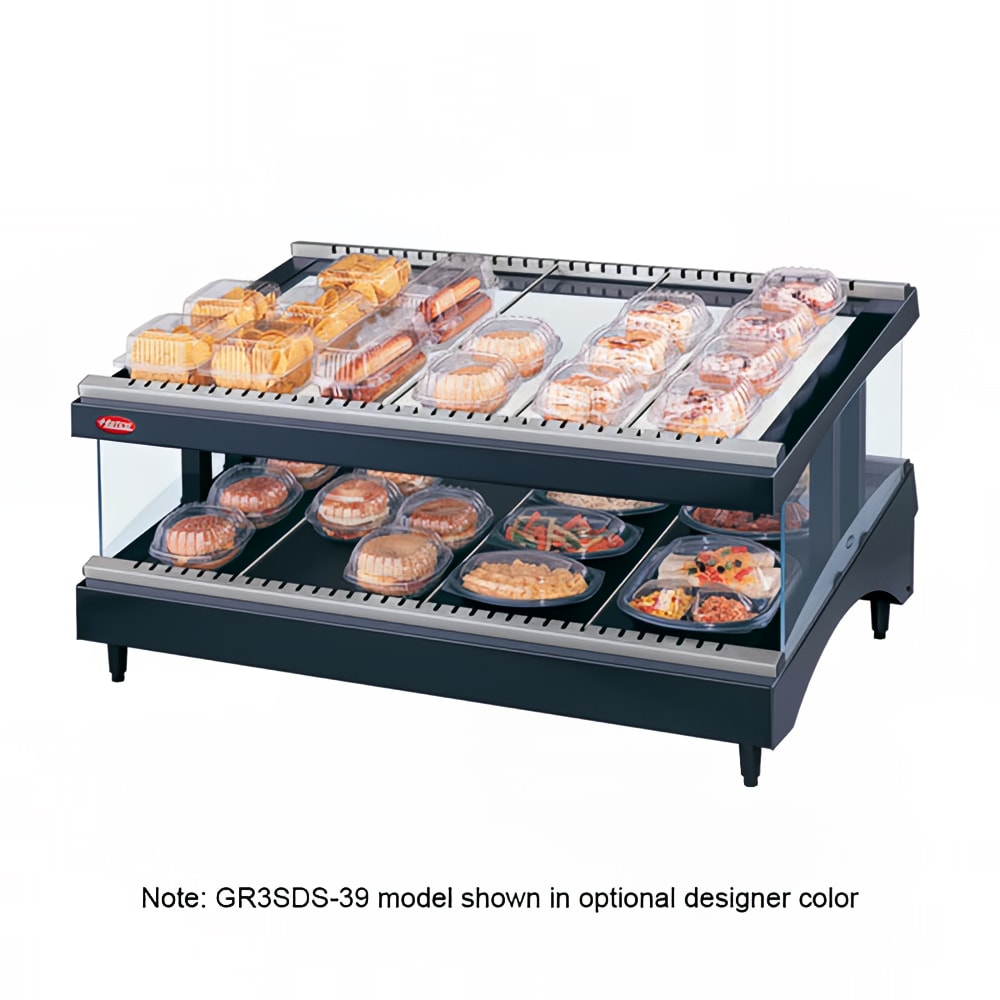 042-GR3SDS27 27 9/50" Self Service Countertop Heated Display Shelf - (2) Shelves, 120v