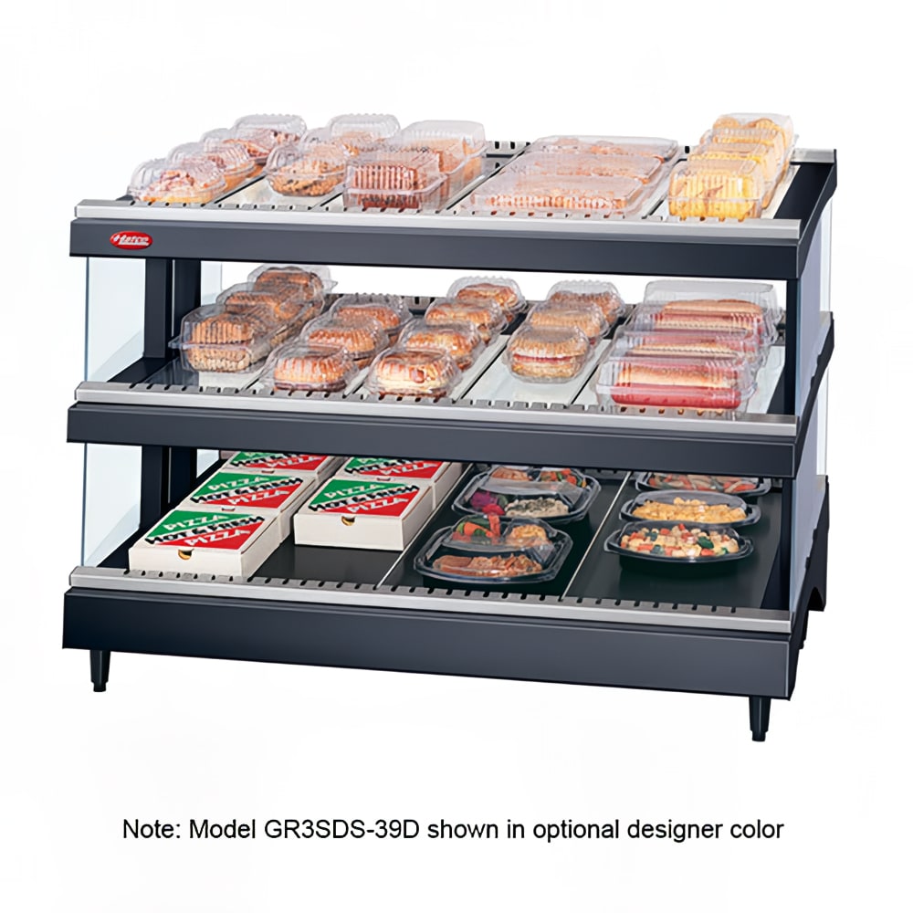 042-GR3SDS39D208 39 9/50" Self Service Countertop Heated Display Shelf - (3) Shelves, 120/20...