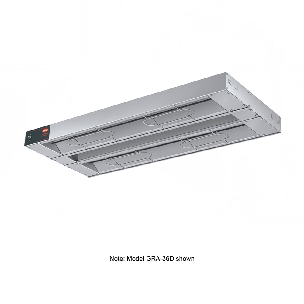 042-GRA18D3120 18" Standard Watts Infrared Strip Warmer - Double Rod, (1) Built In Toggle Co...