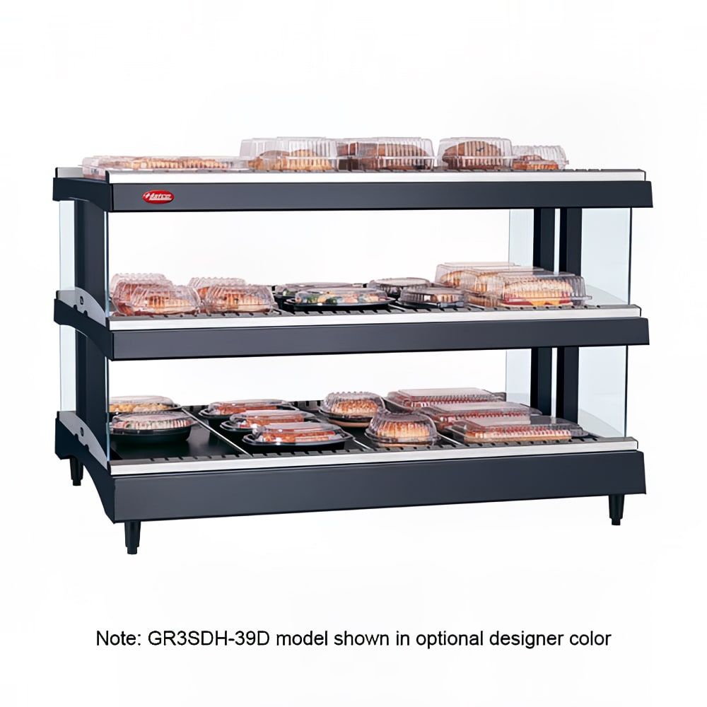 042-GR3SDH27D 27 9/50" Self Service Countertop Heated Display Shelf - (3) Shelves, 120v