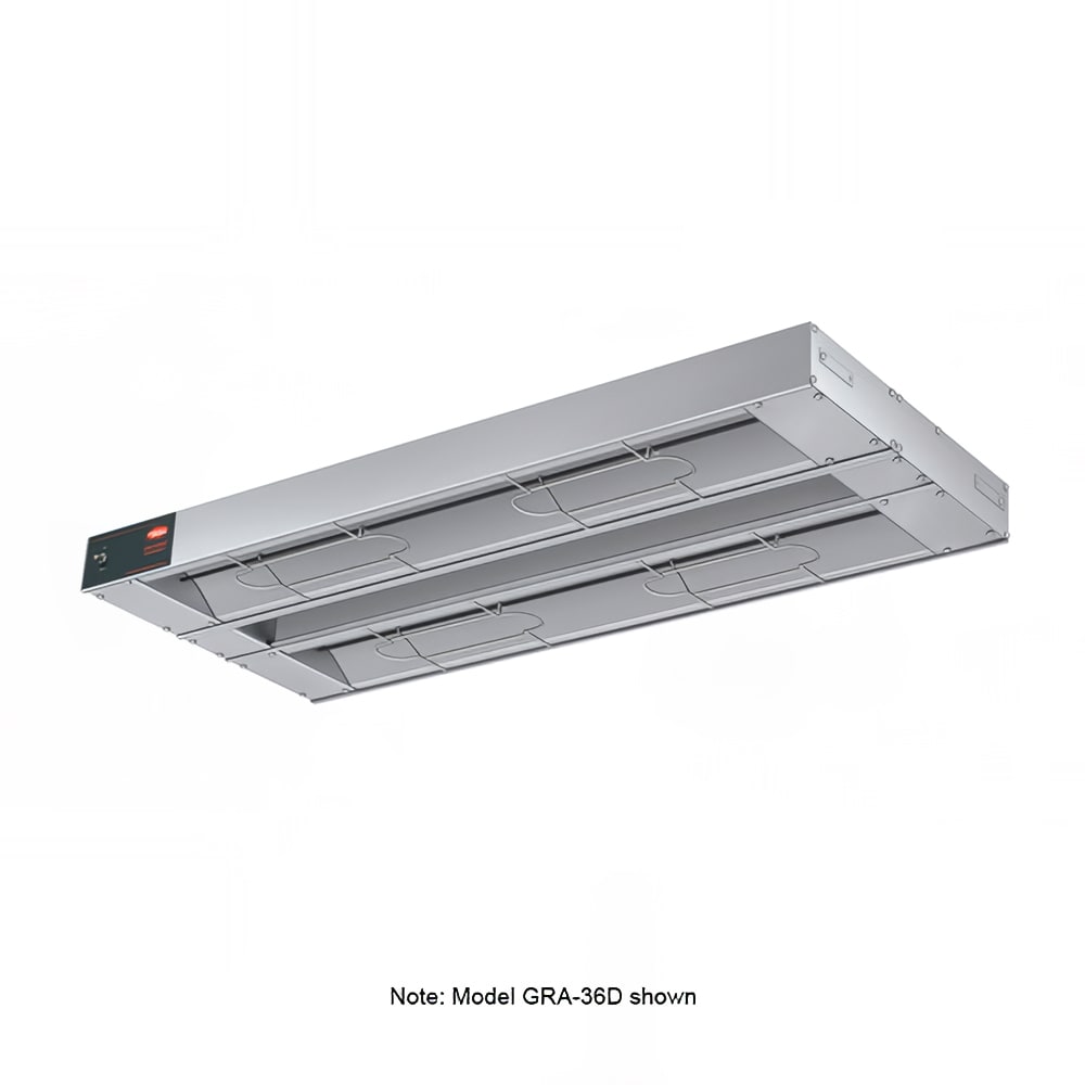 042-GRA60D3120 60" Standard Watts Infrared Strip Warmer - Double Rod, (2) Built In Toggle Co...