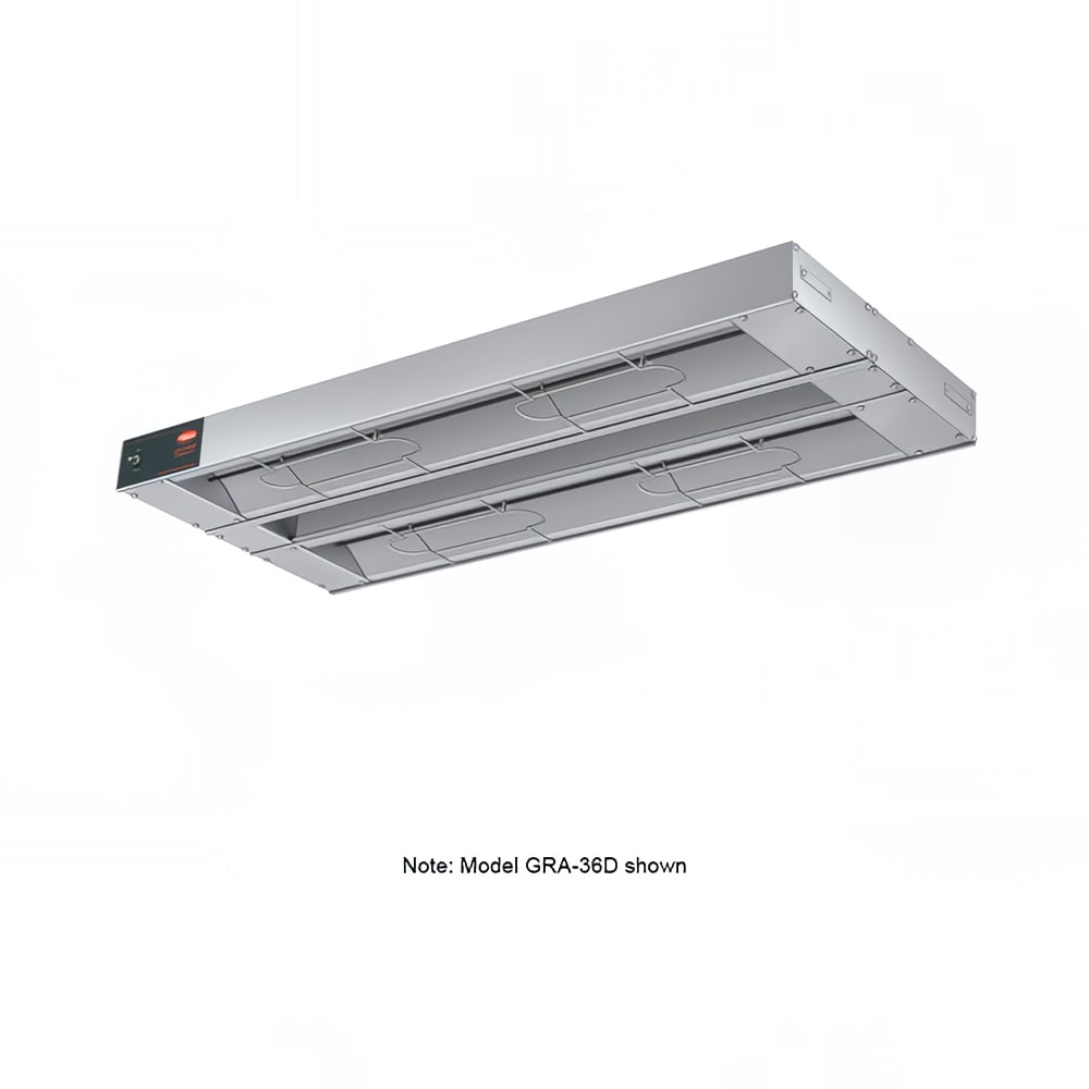 042-GRA66D3208 66" Standard Watts Infrared Strip Warmer - Double Rod, (2) Built In Toggle Co...