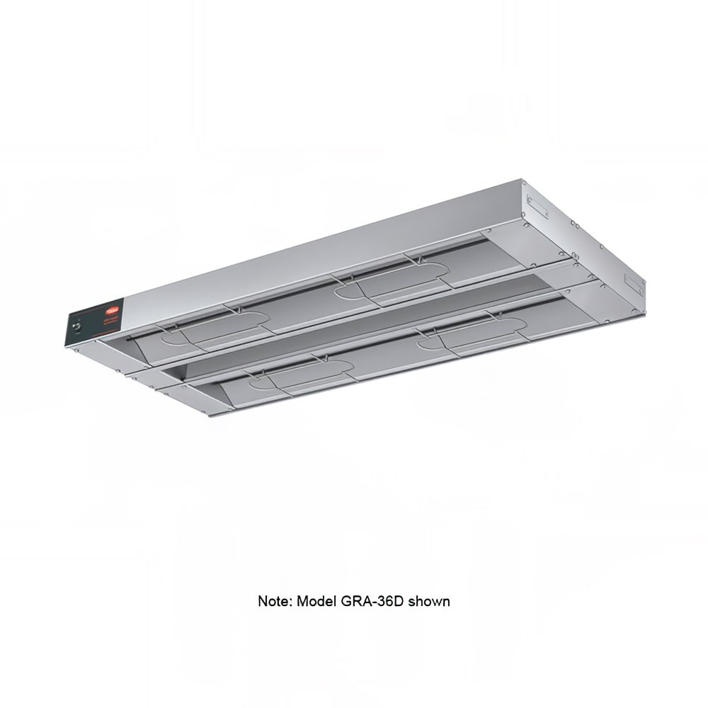 042-GRA72D3120 72" Standard Watts Infrared Strip Warmer - Double Rod, (2) Built In Toggle Co...
