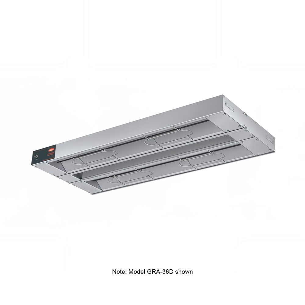 042-GRA120D3208 120" Standard Watts Infrared Strip Warmer - Double Rod, (2) Built In Toggle...