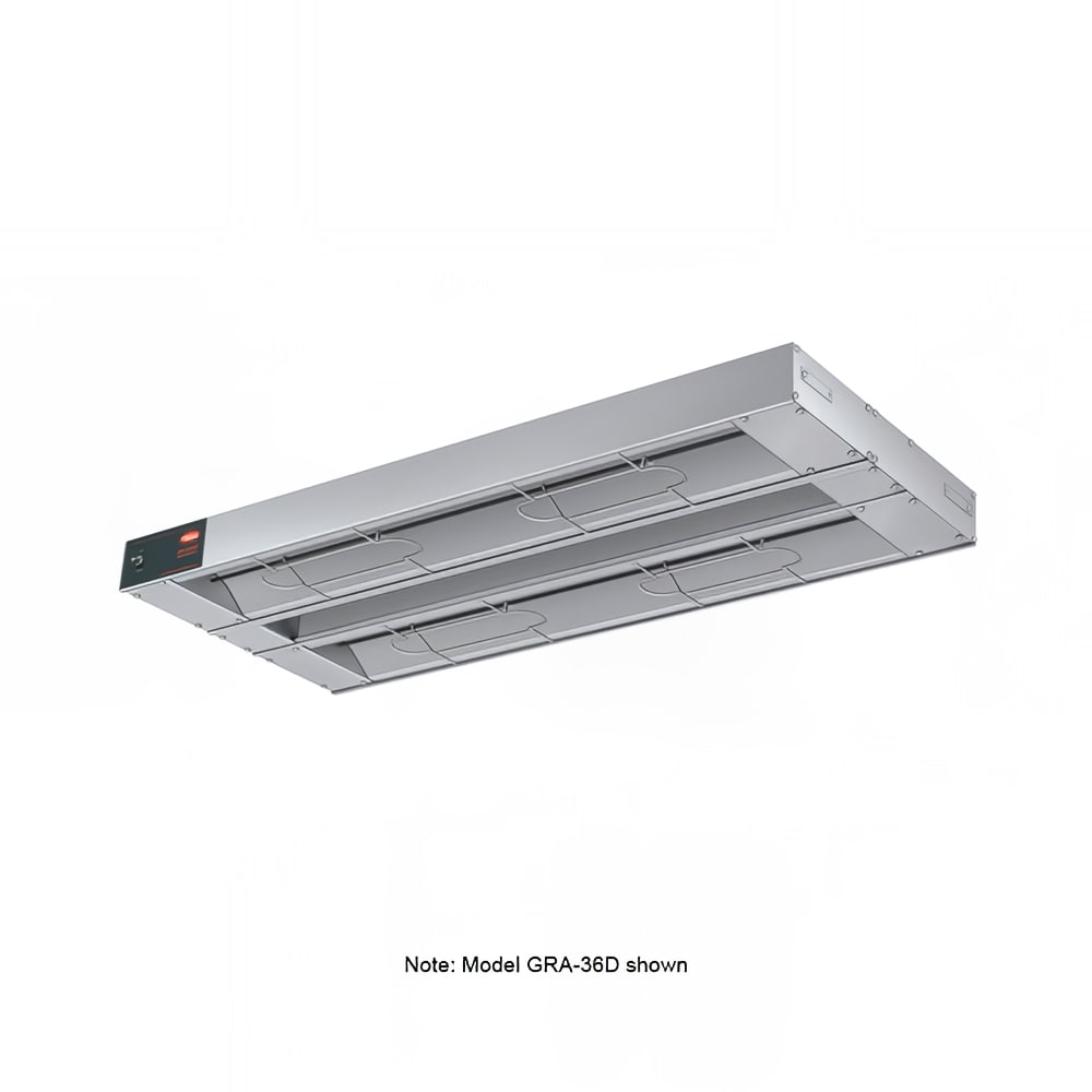 042-GRA108D3120 108" Standard Watts Infrared Strip Warmer - Double Rod, (2) Built In Toggle...