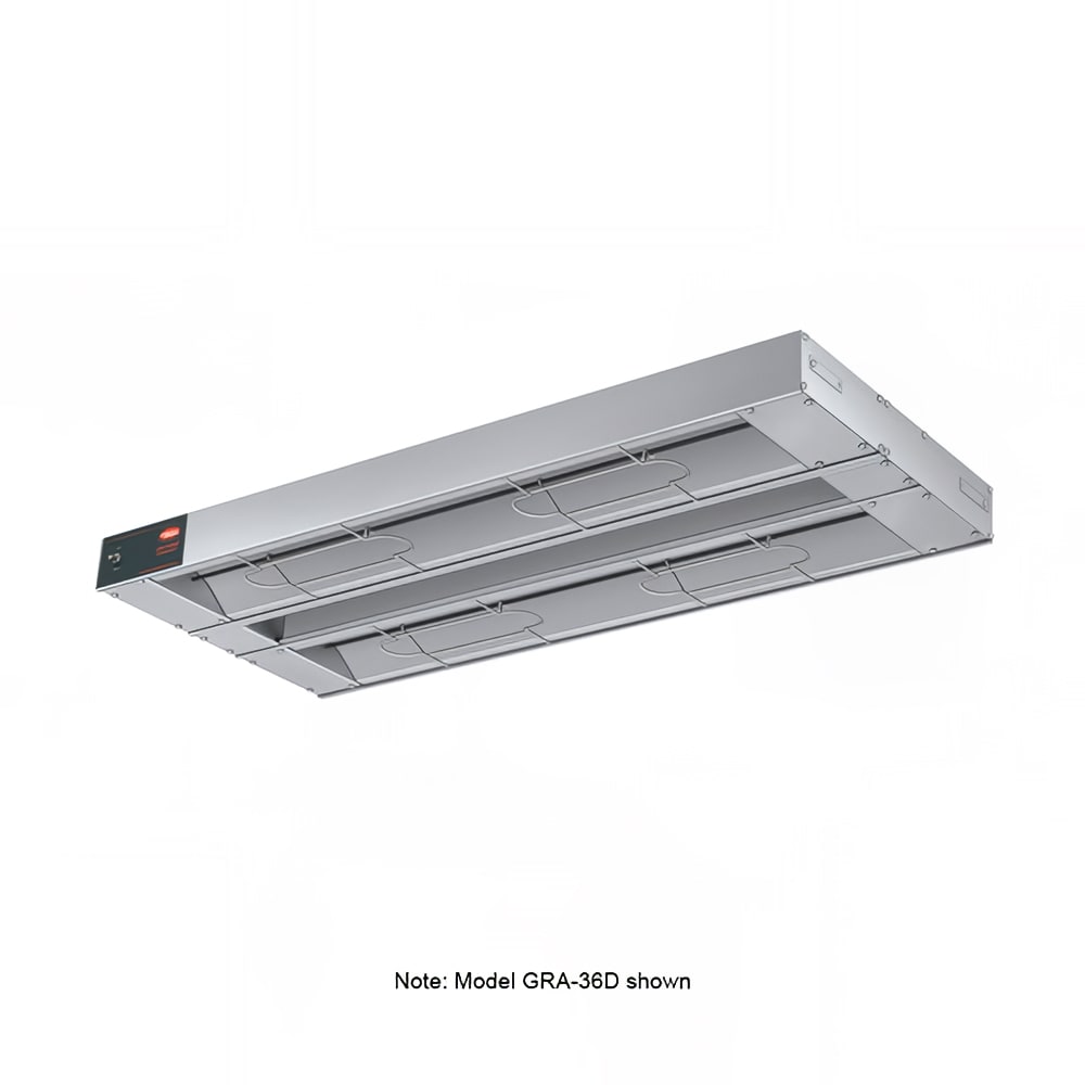 042-GRA72D6208 72" Standard Watts Infrared Strip Warmer - Double Rod, (2) Built In Toggle Co...