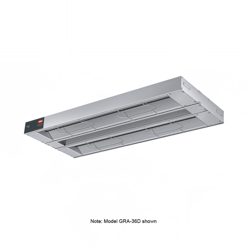 042-GRA120D3120 120" Standard Watts Infrared Strip Warmer - Double Rod, (2) Built In Toggle...