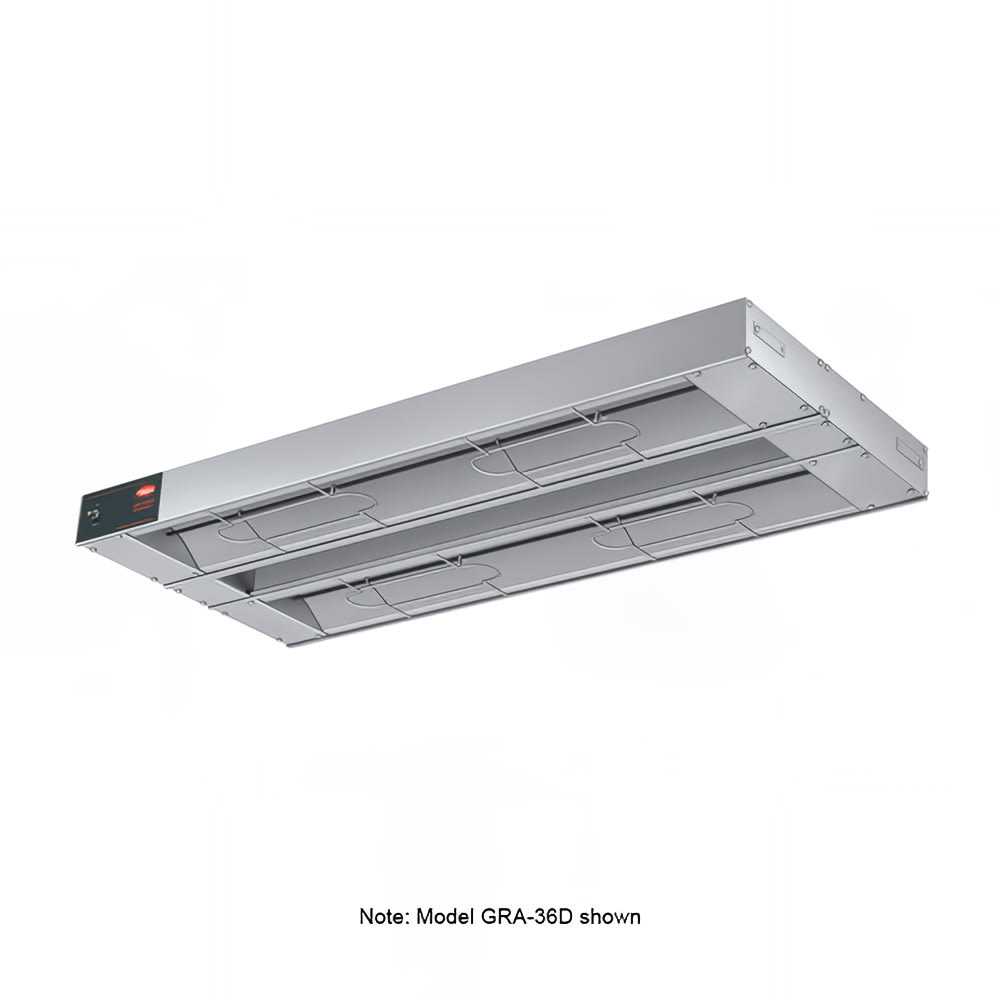 042-GRA84D6240 84" Standard Watts Infrared Strip Warmer - Double Rod, (2) Built In Toggle Co...