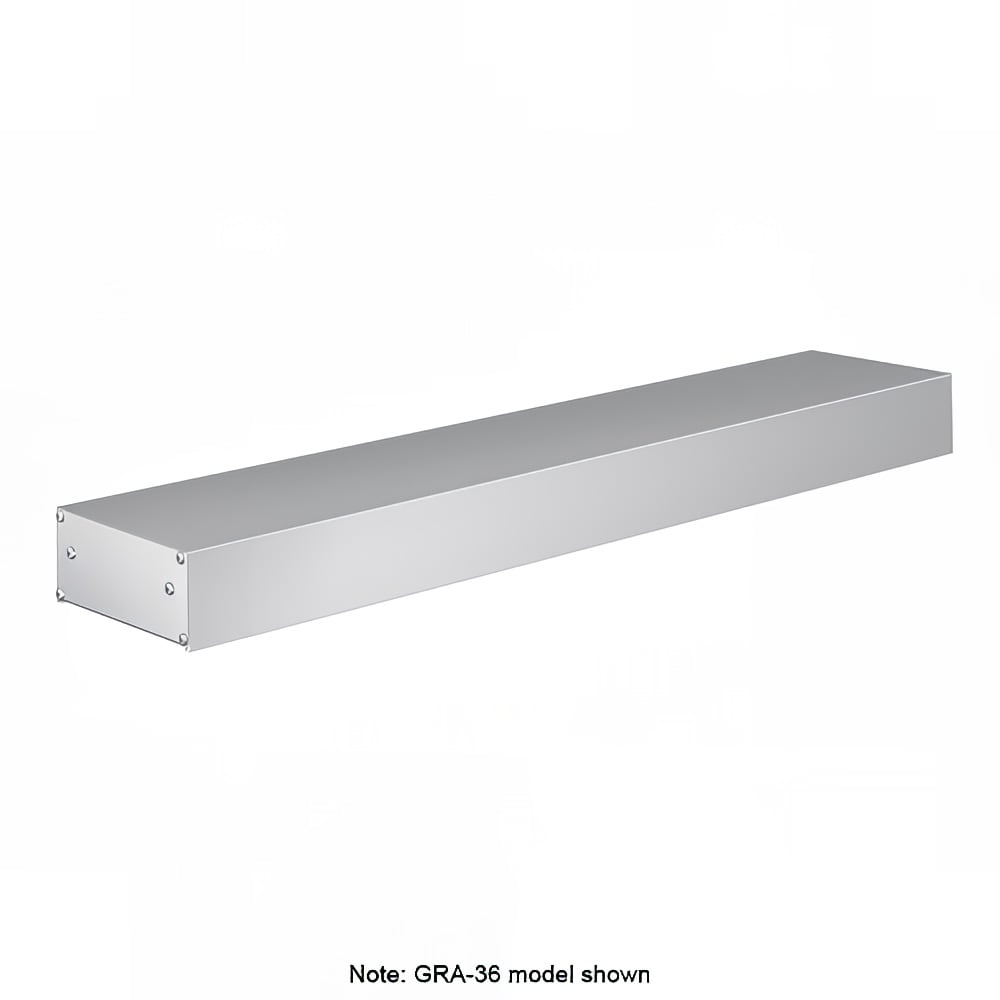 042-GRA144208 144" Standard Watts Infrared Strip Warmer - Single Rod, (2) Built In Toggle Co...