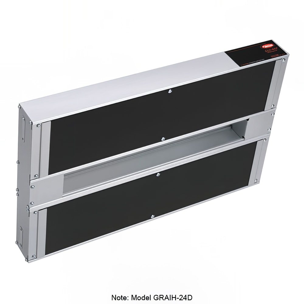 042-GRAIH24D6240 24" High Watts Infrablack Strip Warmer - Double Rod, Remote Control Require...