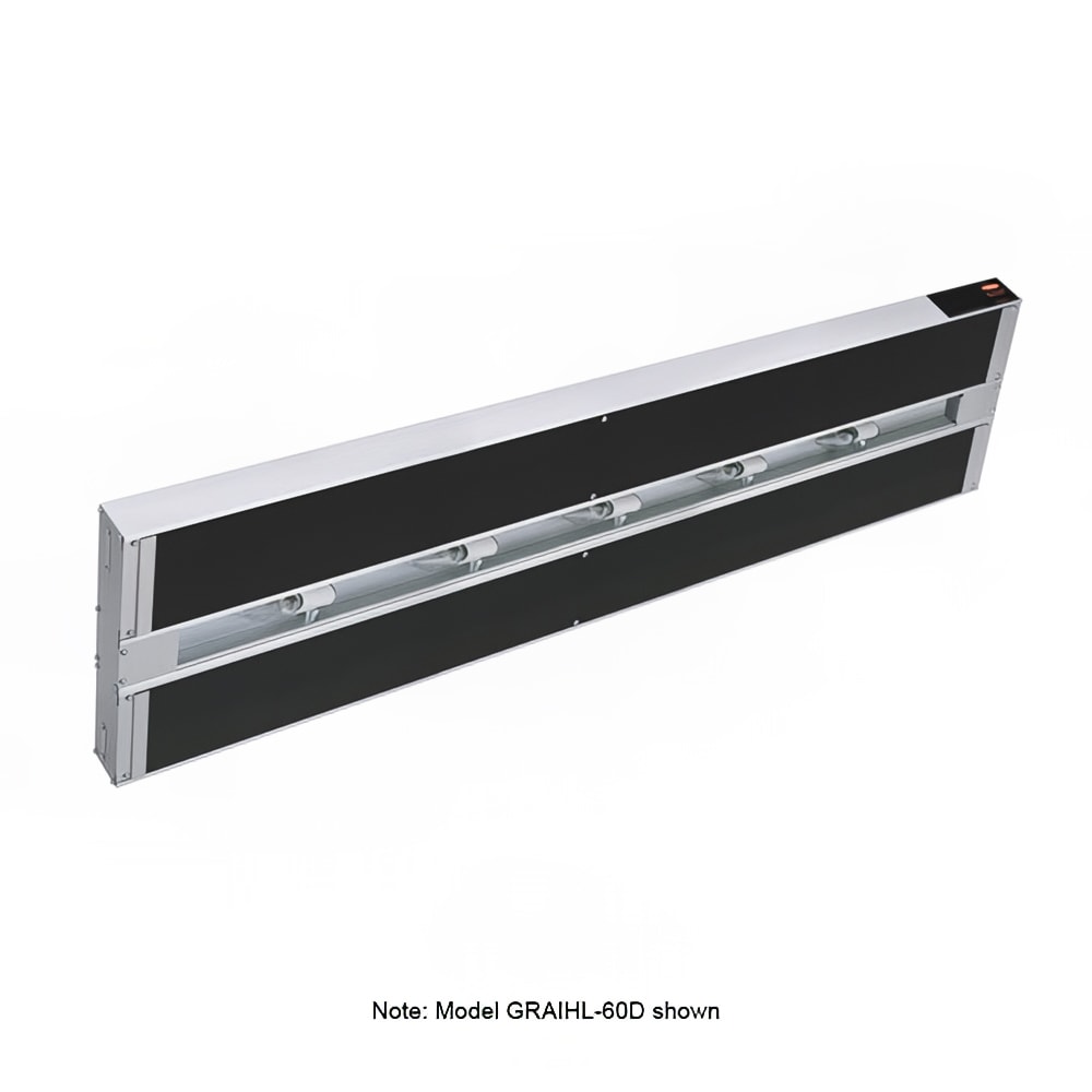 042-GRAIHL54D6240 54" High Watts Infrablack Strip Warmer - Double Rod, Remote Control Requir...