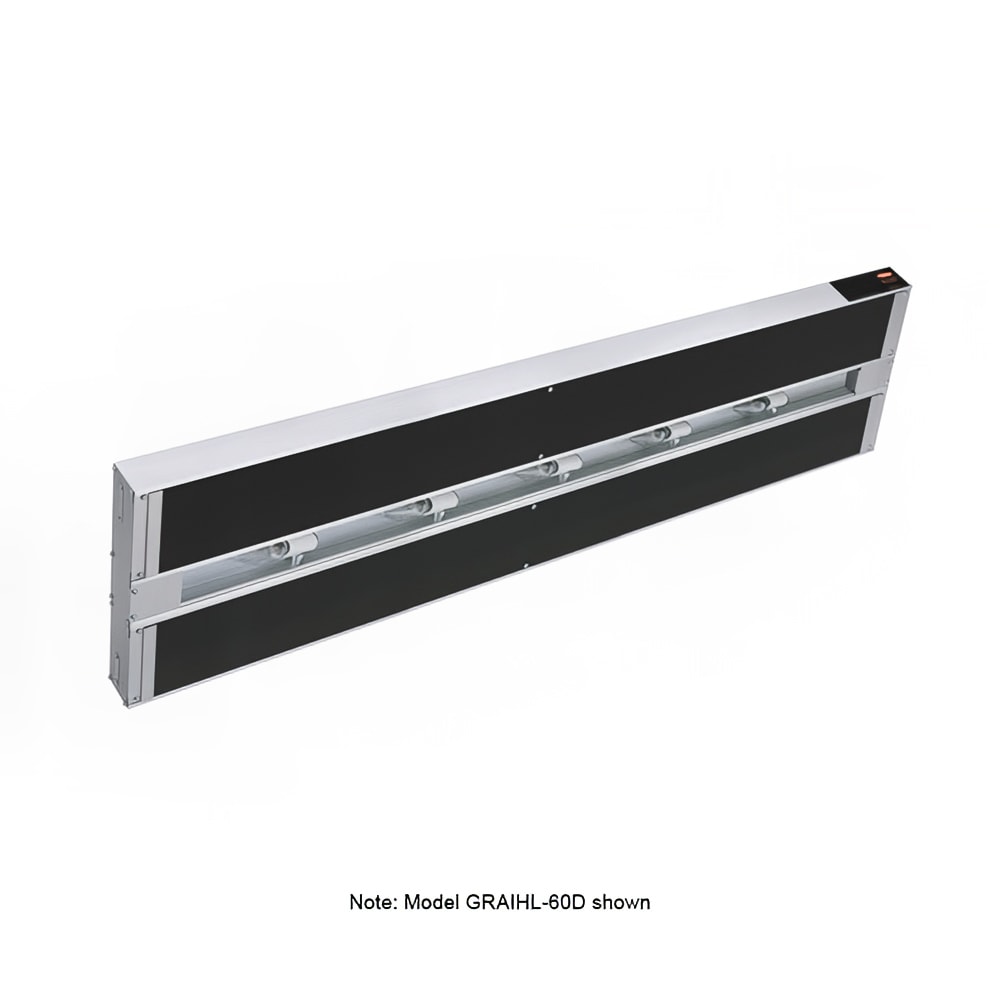 042-GRAIHL54D3240 54" High Watts Infrablack Strip Warmer - Double Rod, Remote Control Requir...