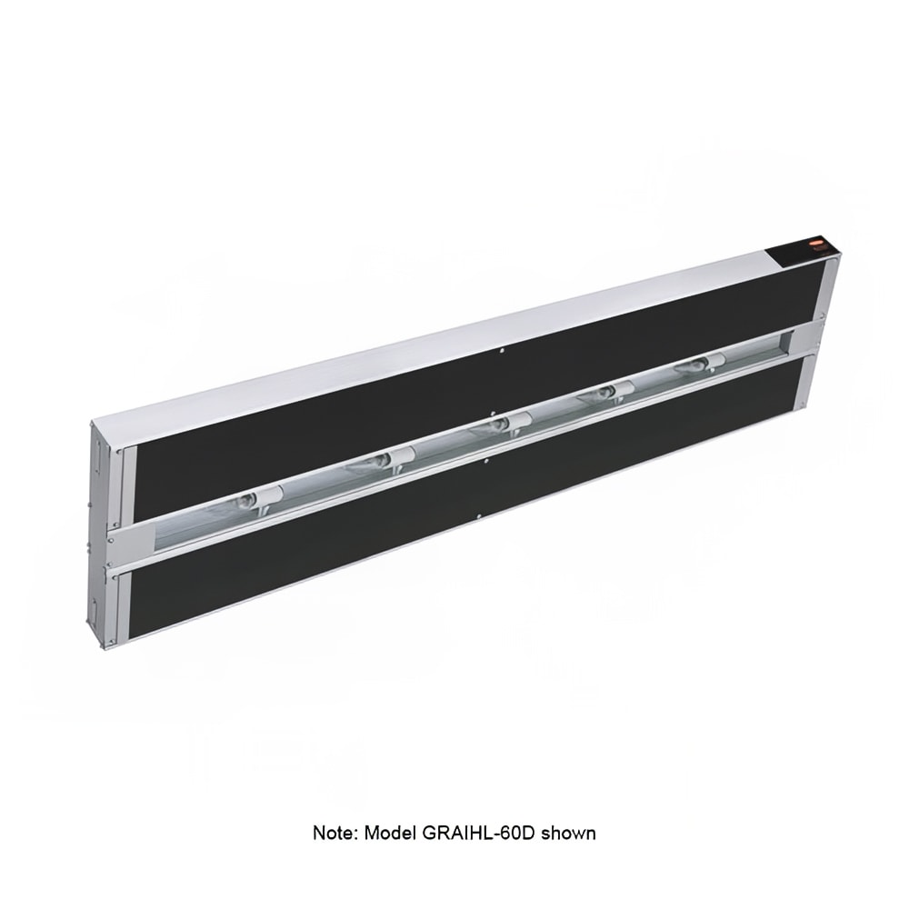 042-GRAIHL54D3208 54" High Watts Infrablack Strip Warmer - Double Rod, Remote Control Requir...