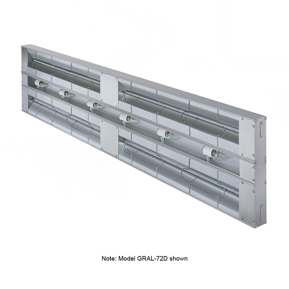 042-GRAL30D3240 30" Standard Watts Infrared Strip Warmer - Double Rod, (1) Built In Toggle C...