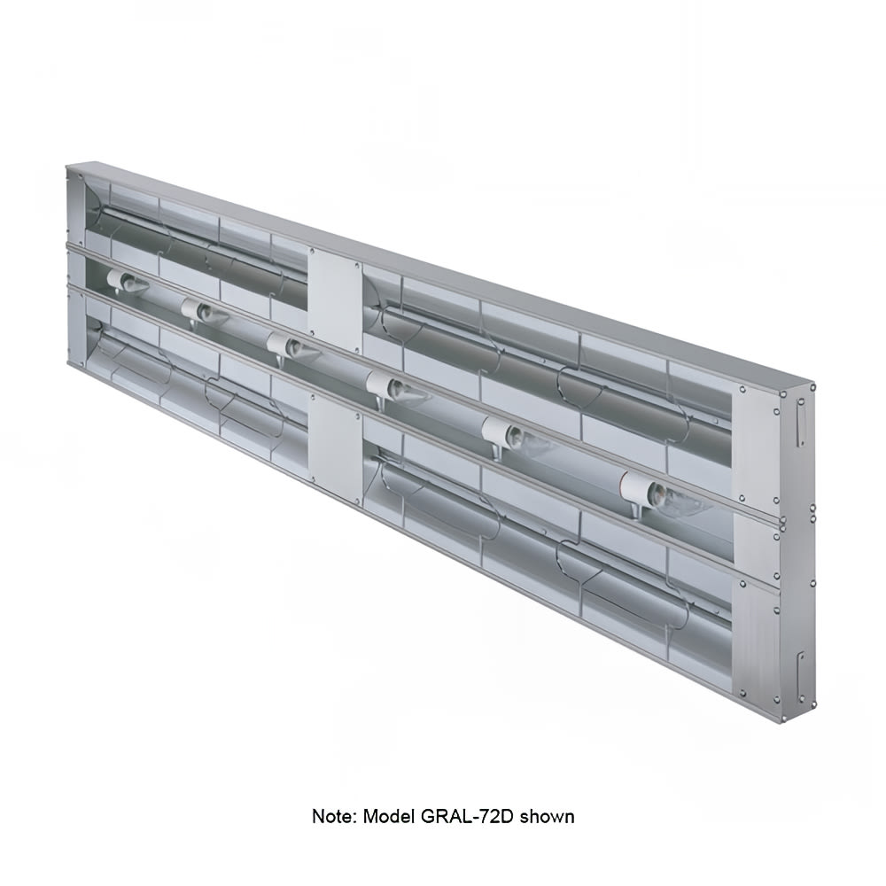 042-GRAL24D3240 24" Standard Watts Infrared Strip Warmer - Double Rod, (1) Built In Toggle C...