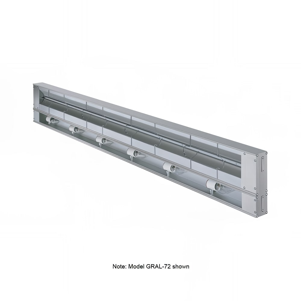 042-GRAL36240 36" Standard Watts Infrared Strip Warmer - Single Rod, (1) Built In Toggle Con...