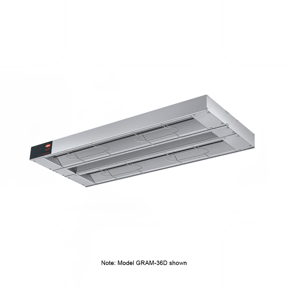 042-GRAM18D3120 18" Maximum Watts Infrared Strip Warmer - Double Rod, (1) Remote Toggle Cont...