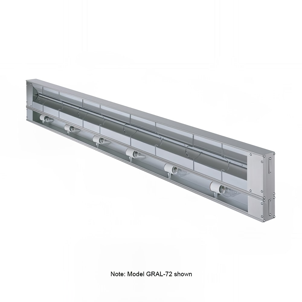 042-GRAL66208 66" Standard Watts Infrared Strip Warmer - Single Rod, (2) Built In Toggle Con...