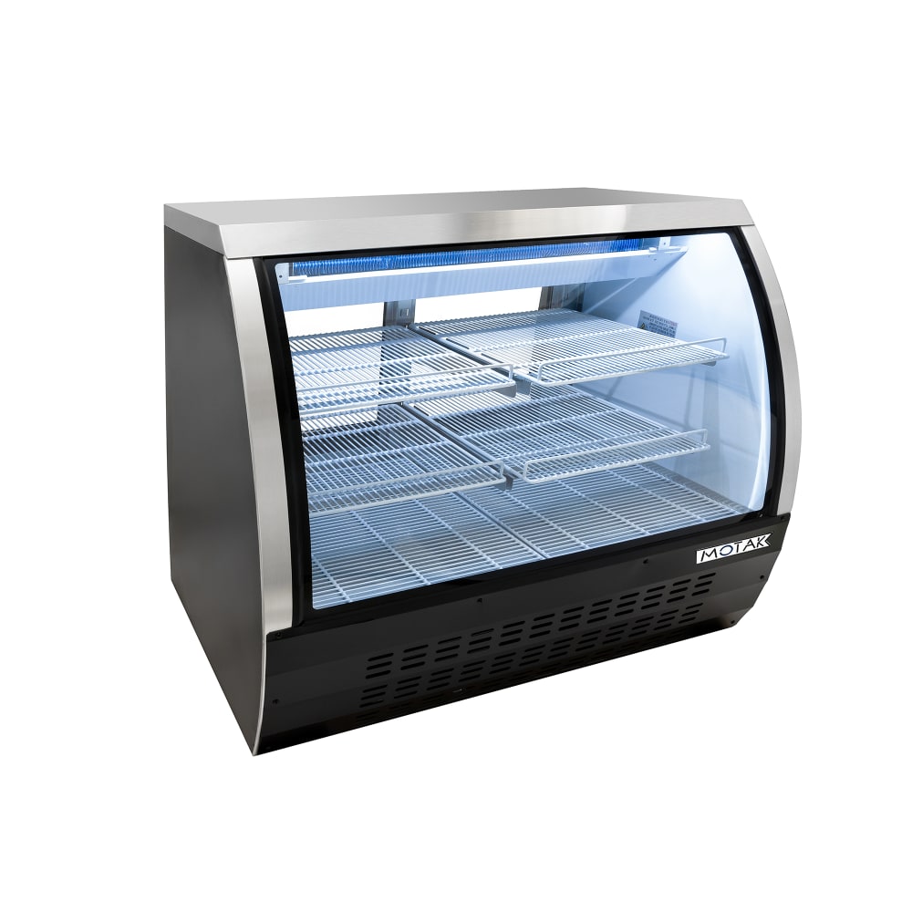842-CDC47 47 1/4" Full Service Deli Case w/ Curved Glass - (3) Levels, 115v