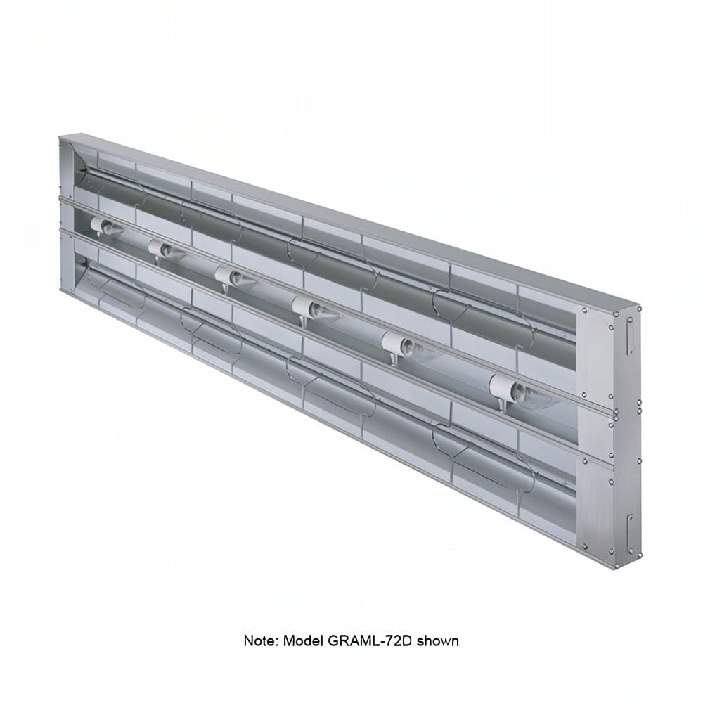 042-GRAML84D3240 84" Maximum Watts Infrared Strip Warmer - Double Rod, (1) Remote Toggle Con...