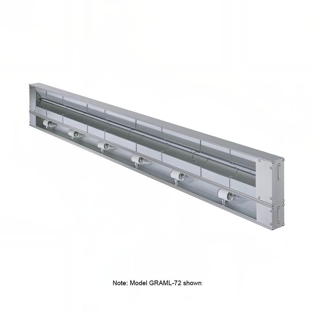 042-GRAML72 72" Maximum Watts Infrared Strip Warmer - Single Rod, (1) Remote Toggle Control,...