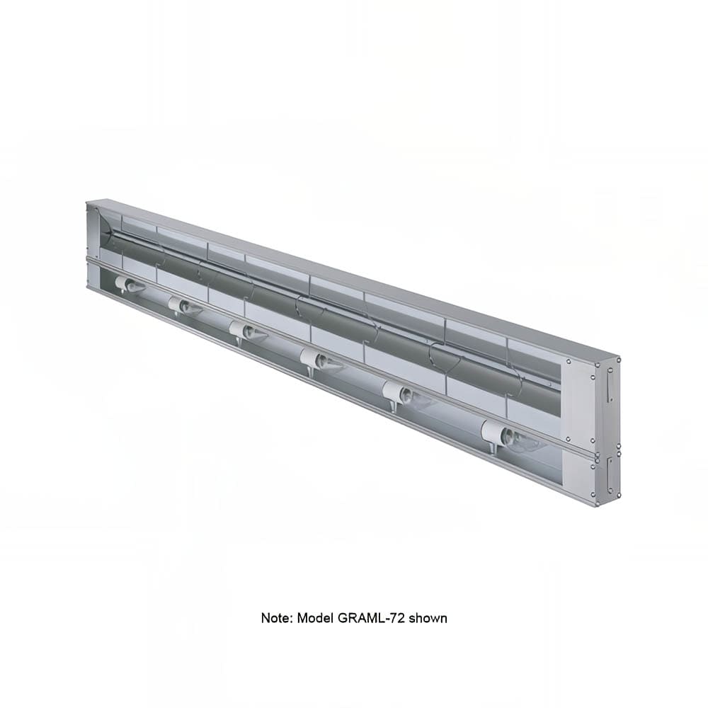 042-GRAML144208 144" Maximum Watts Infrared Strip Warmer - Single Rod, (1) Remote Toggle Con...