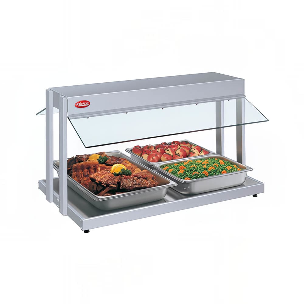 042-GRBW30208 31 1/8" Buffet Warmer, Sneeze Guards, Light & Heated Base, 208v/1ph