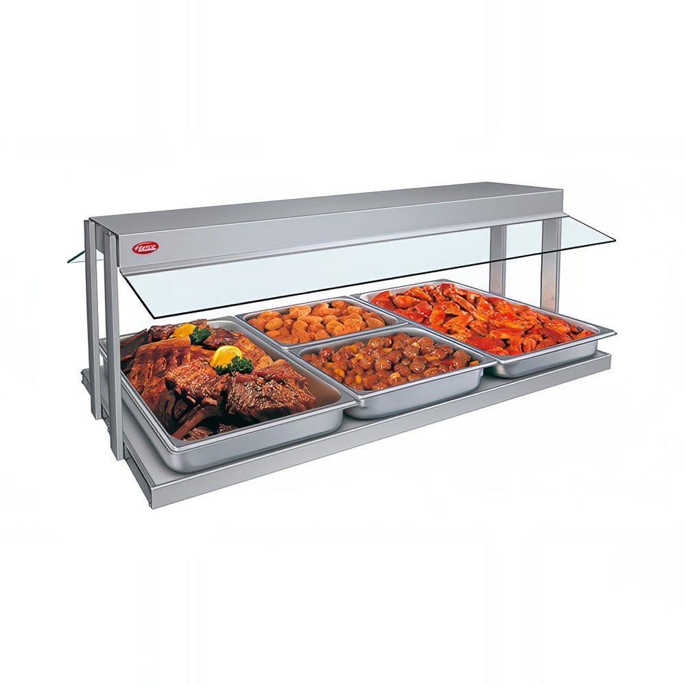 042-GRBW72208 73 1/8" Buffet Warmer, Sneeze Guards, Light & Heated Base, 208v