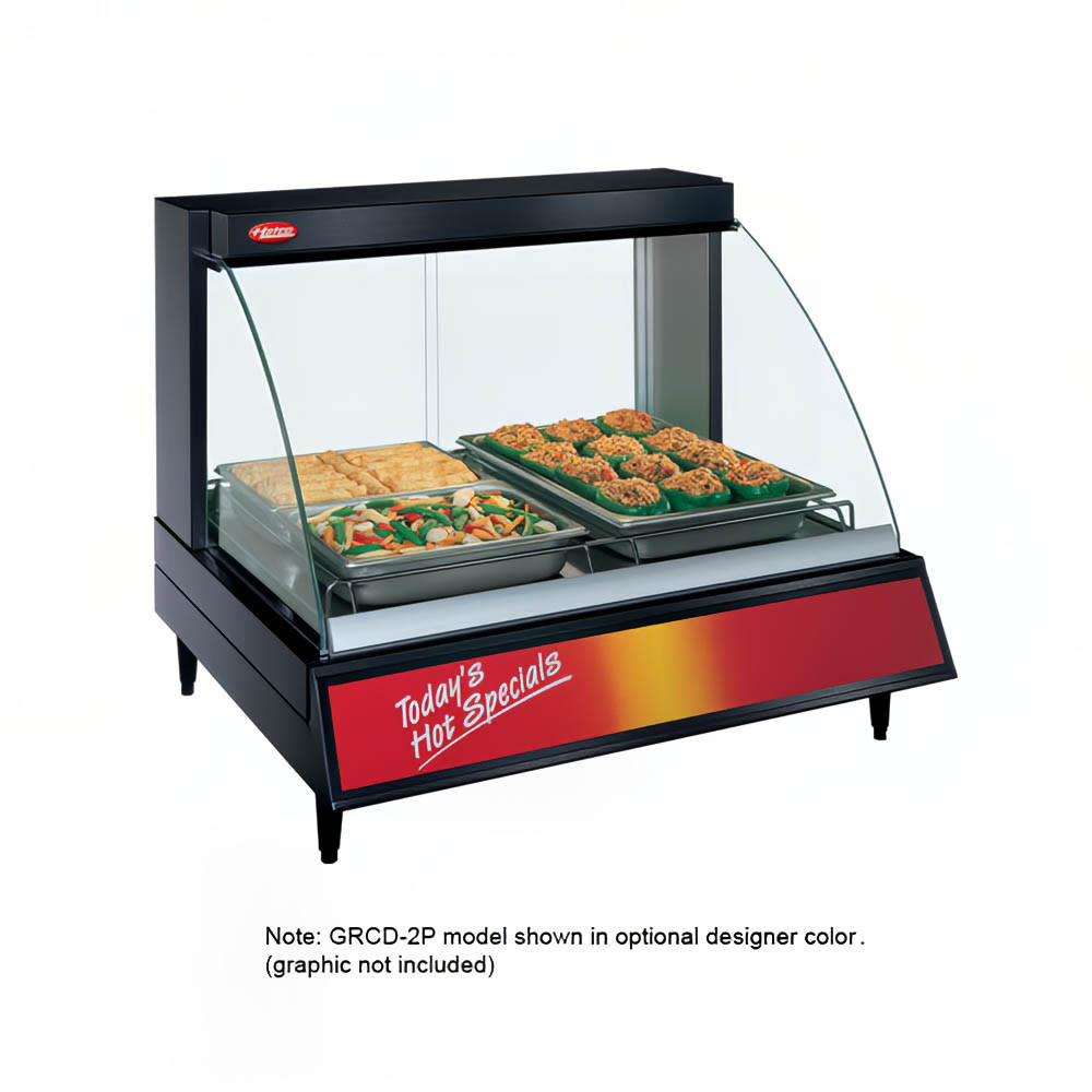 042-GRCD2P 32 1/2" Full Service Countertop Heated Display Case  - (1) Shelf, 120v