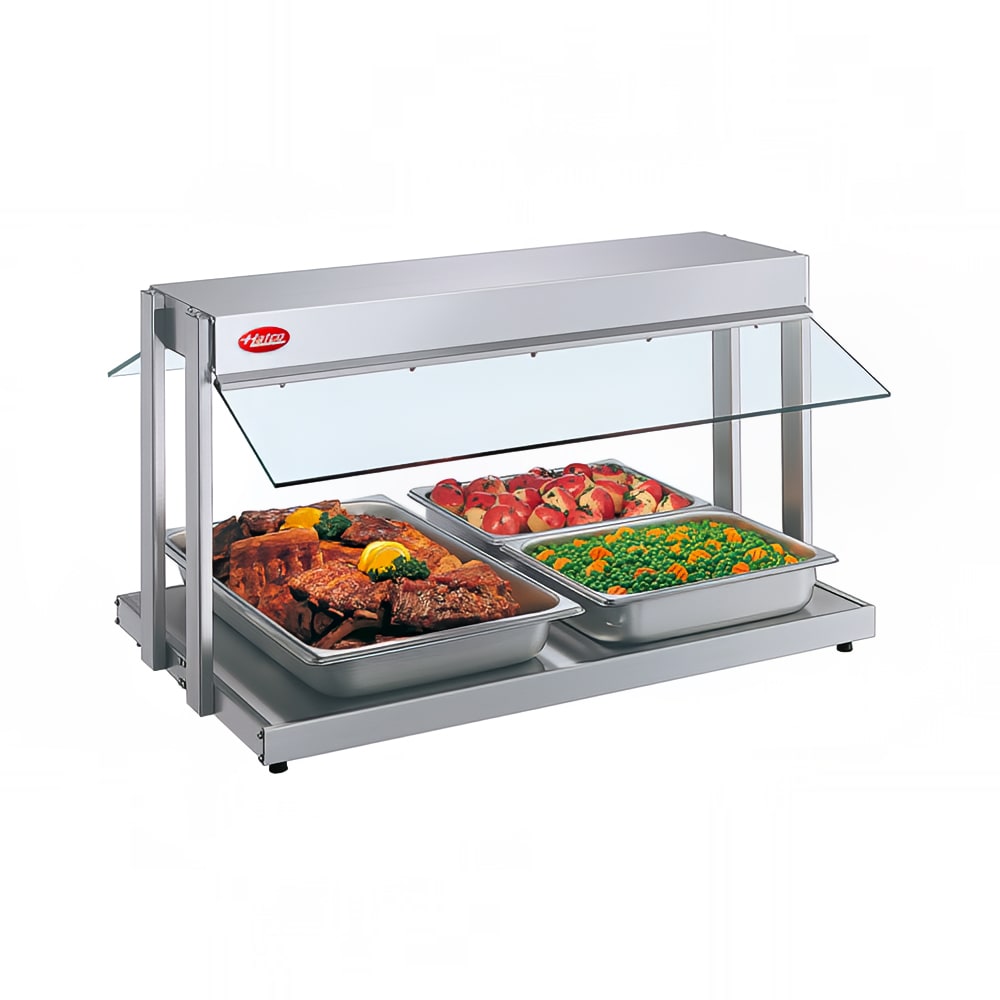 042-GRBW36120QS 37 1/8" Buffet Warmer w/ Sneeze Guards & Lights, 120 V