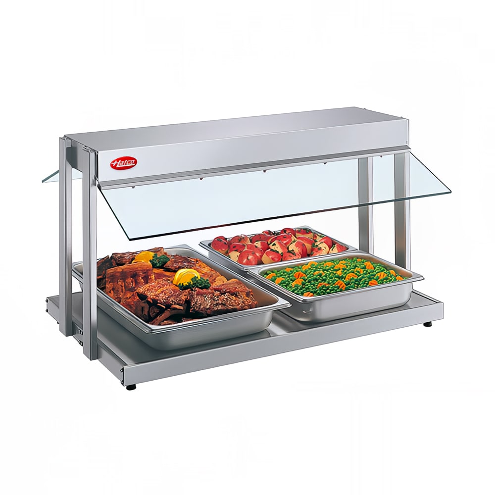 042-GRBW36208 37 1/8" Buffet Warmer, Sneeze Guards, Light & Heated Base, 208 V