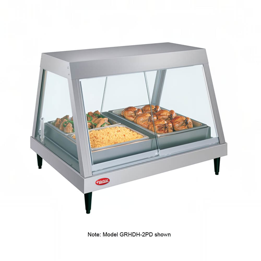 042-GRHDH4P240 58 1/2" Full Service Countertop Heated Display Case  - (1) Shelf, 240v/1ph