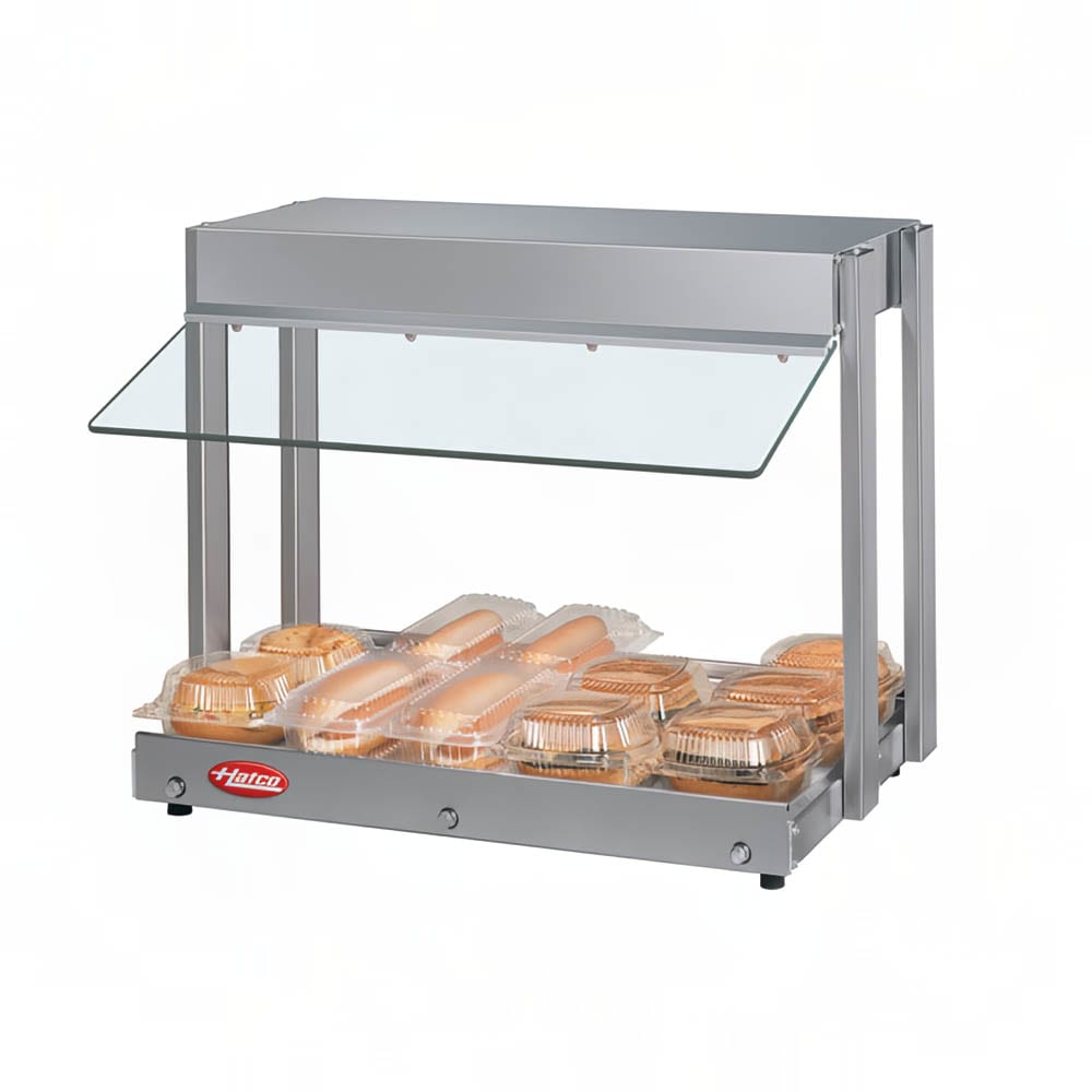 042-GRHW1P 22 1/4" Hors D'Oeuvre Warmer w/ Sneeze Guard & Heated Base, 120V