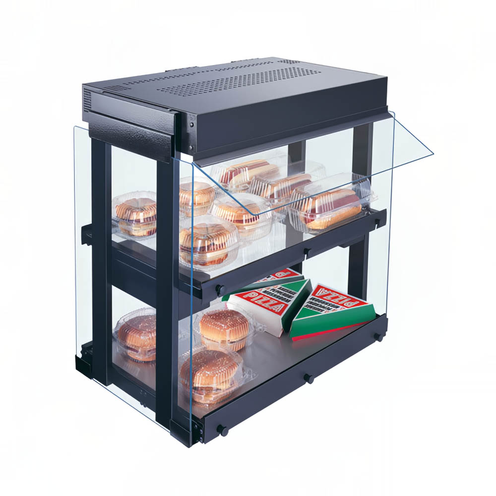 042-GRHW1SGD Mini-Merchandising Warmer, Heated Glass-Shelf & Breath Protector