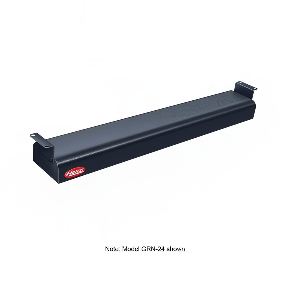 042-GRN36240BLACK 36" Narrow Infrared Strip Warmer - Single Rod, (1) Built In Toggle Control...
