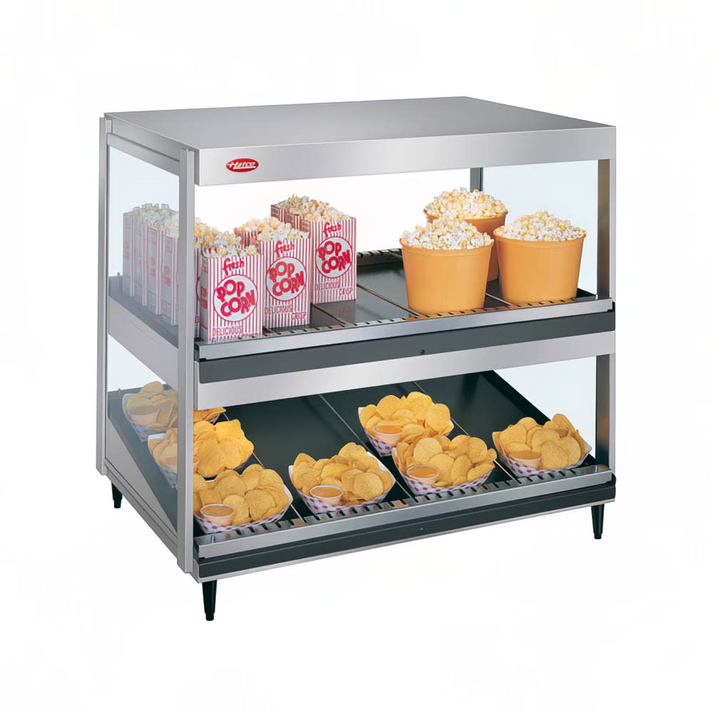 042-GRSDSH36D 36" Self Service Countertop Heated Display Shelf - (2) Shelves, 120v