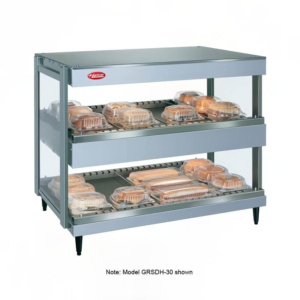 042-GRSDH52D 52" Self Service Countertop Heated Display Shelf - (2) Shelves, 120v