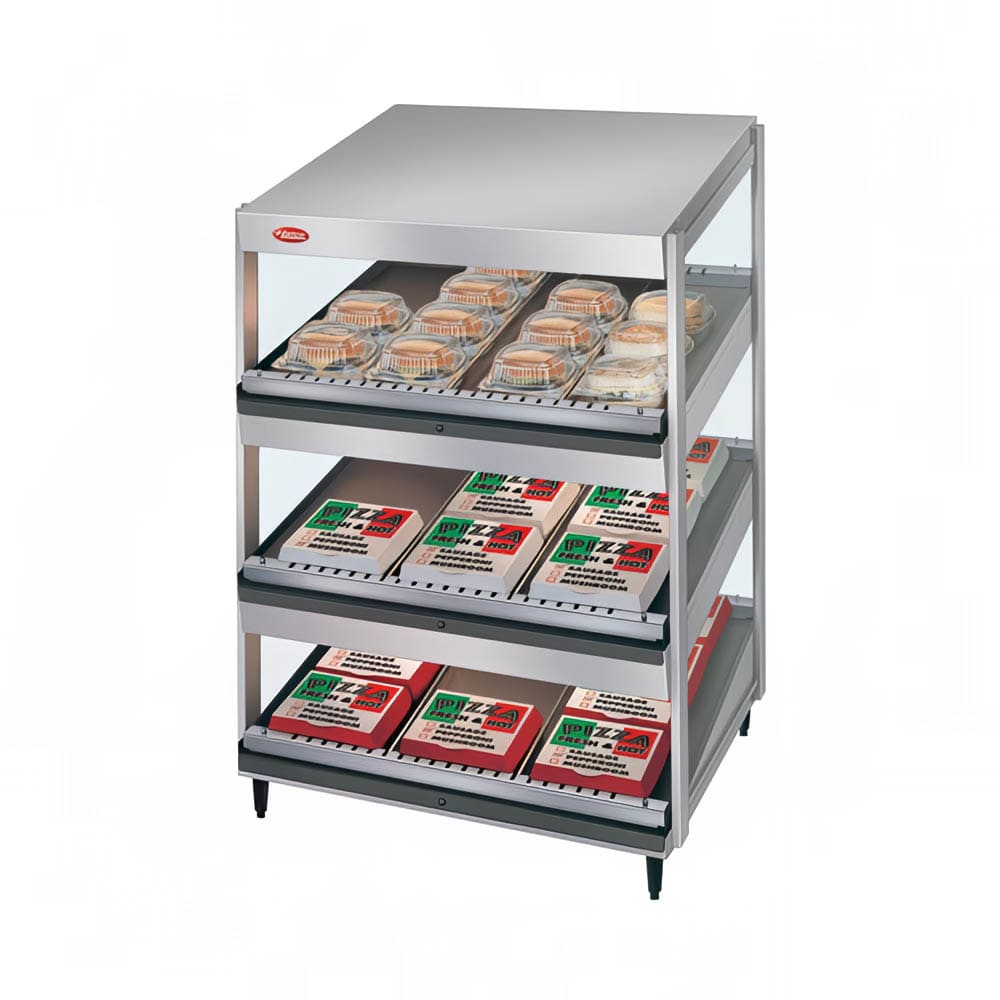 042-GRSDS24T 24" Self Service Countertop Heated Display Shelf - (3) Shelves, 120v