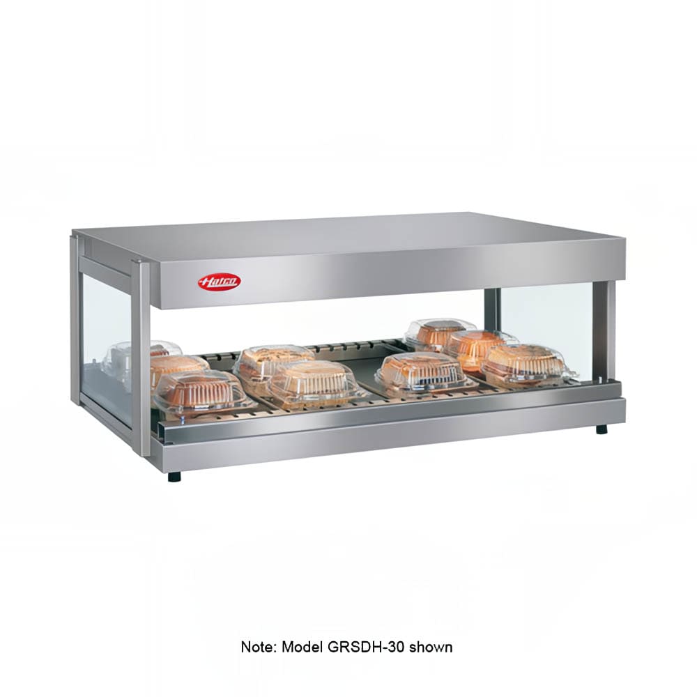 042-GRSDH52 52" Self Service Countertop Heated Display Shelf - (1) Shelf, 120v