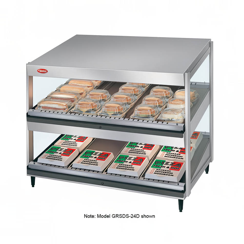 042-GRSDS52D 52" Self Service Countertop Heated Display Shelf - (2) Shelves, 120v