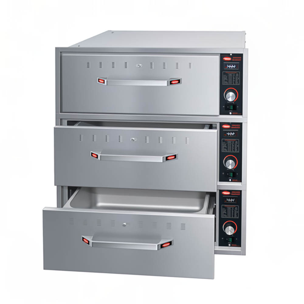 042-HDW3BN208 19.5"W Built In Warming Drawer w/ (3) 13" Compartments, 208v/1ph