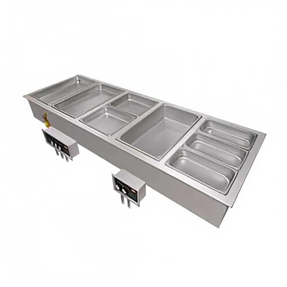 042-HWBI6MA2081 Drop-In Hot Food Well w/ (6) Full Size Pan Capacity, 208v/1ph