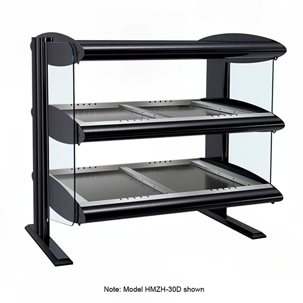 042-HZMH54D 58" Dual Service Countertop Heated Display Shelf - 2 Levels, 120/208v