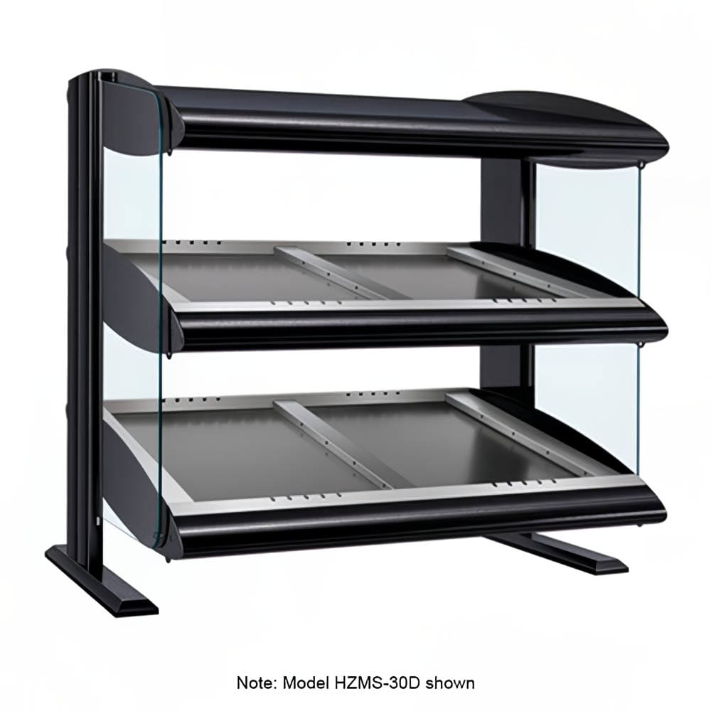 042-HZMS42D 46" Dual Service Countertop Heated Display Shelf - 2 Levels, 120/208v